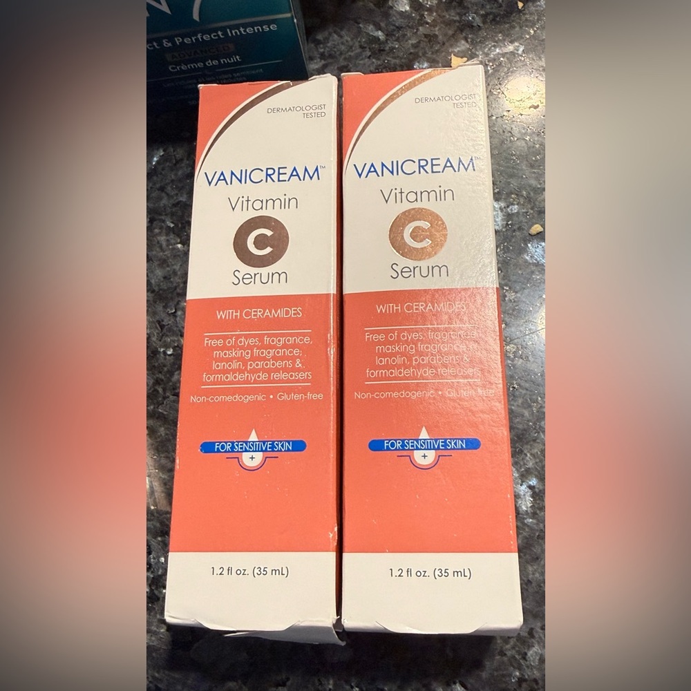 Vanicream Vitamin C Serum With Ceramides For Sensitive Skin 1.2 fl oz Lot Of 2